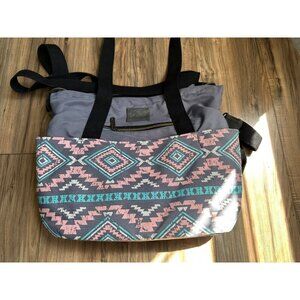 Boho Southwestern Diaper Bag Backpack – Gray Unisex Travel Organizer